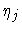 $\eta _{j}$