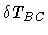 $\delta T_{BC}$